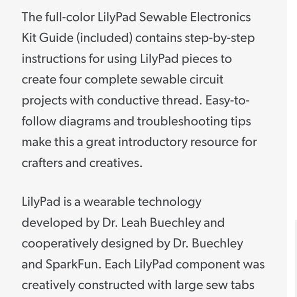 Lilypad Sewable Electronics Learning Kits - Picture 6 of 9